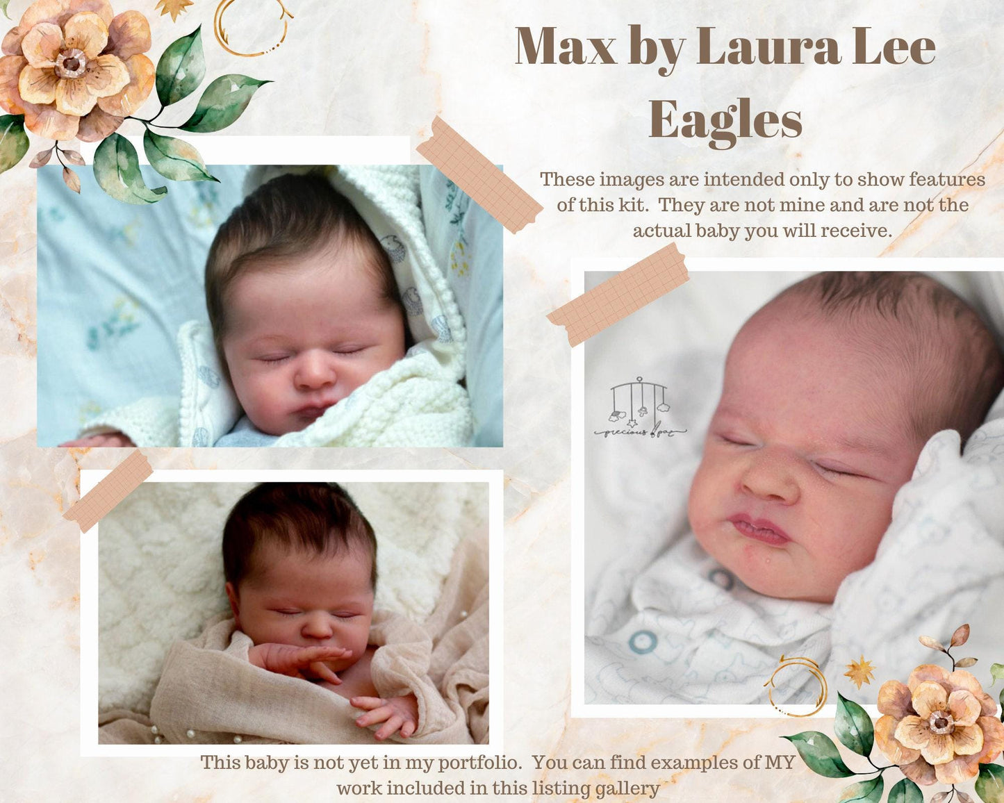 Lifelike Reborn Doll Max by Laura Lee Eagles (20"+Full Limbs)