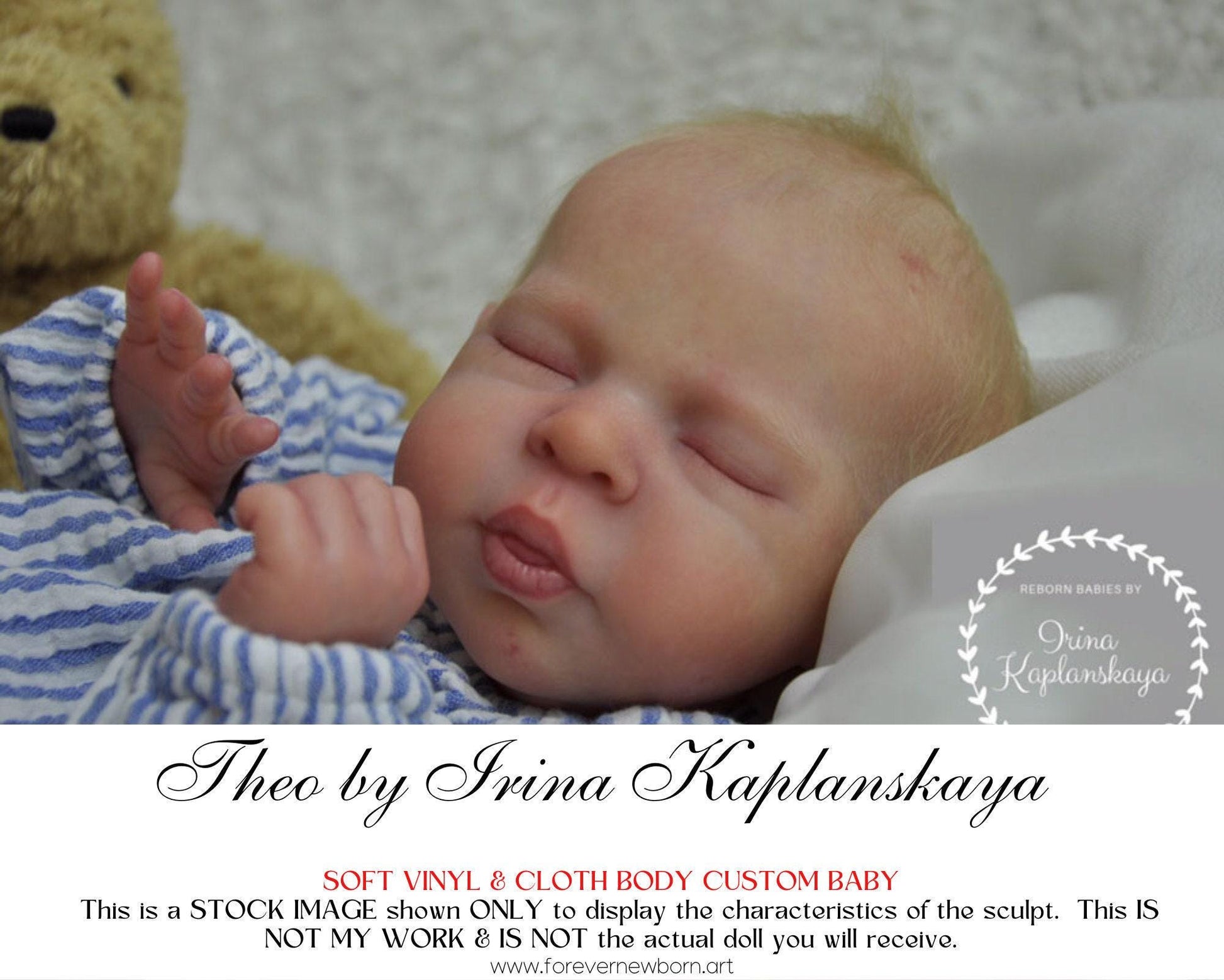 Attention Reborn Baby Collectors ~ Custom Theo by Irina Kaplanskaya (19"+Full Limbs)