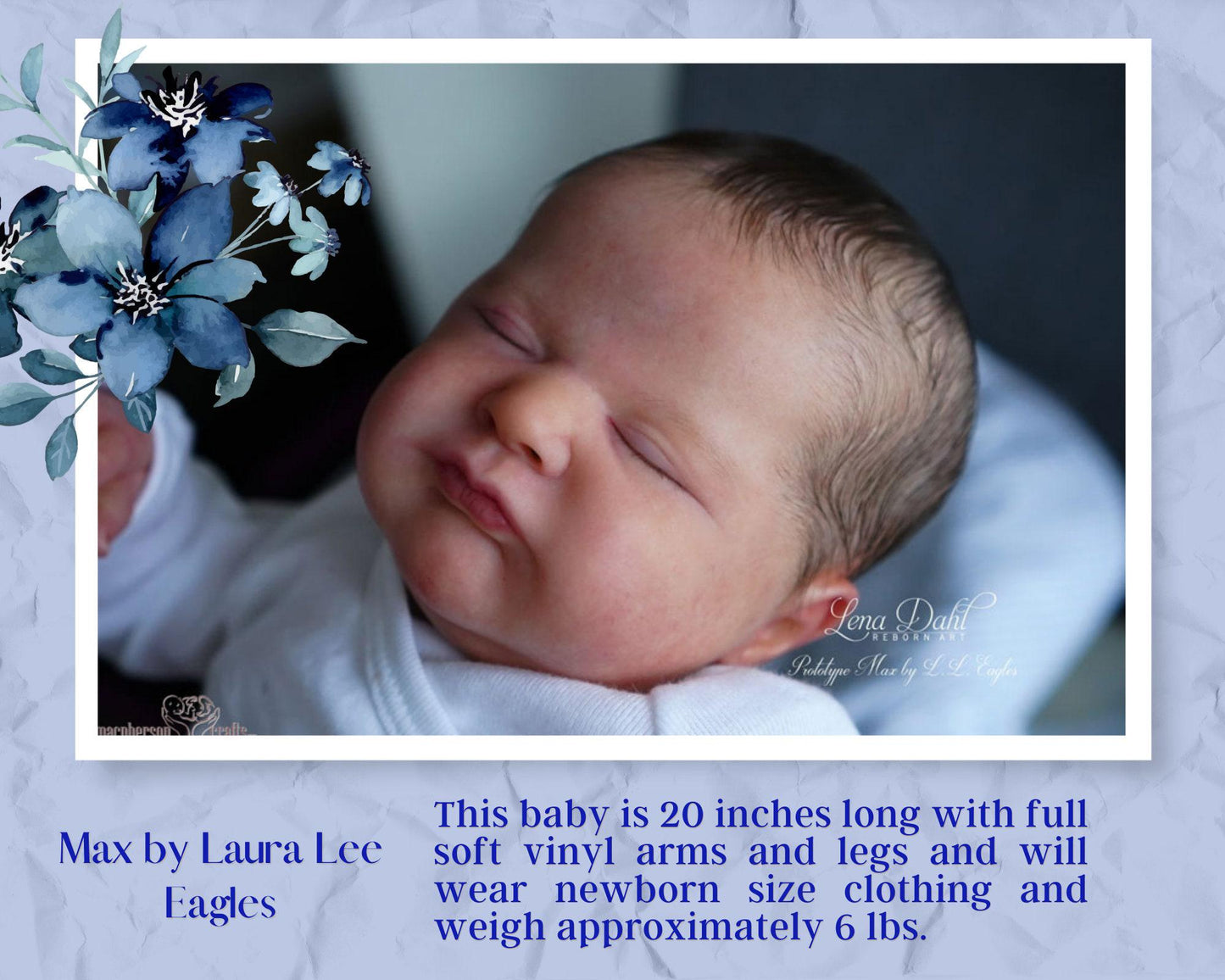Lifelike Reborn Doll Max by Laura Lee Eagles (20"+Full Limbs)