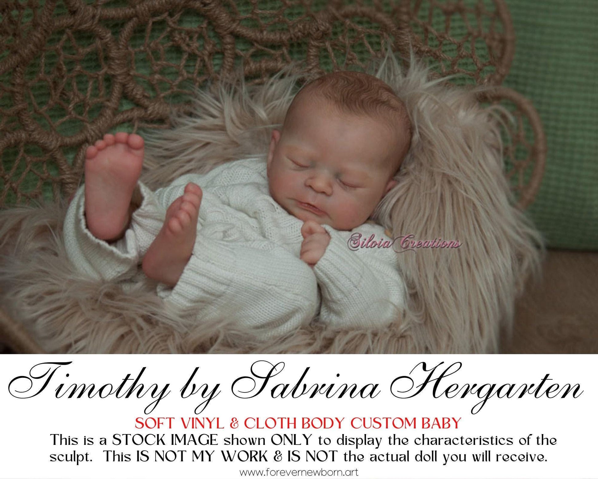 Attention Reborn Baby Collectors ~ Custom Timothy by Sabrina Hergarten (21" Full Limbs) LE999