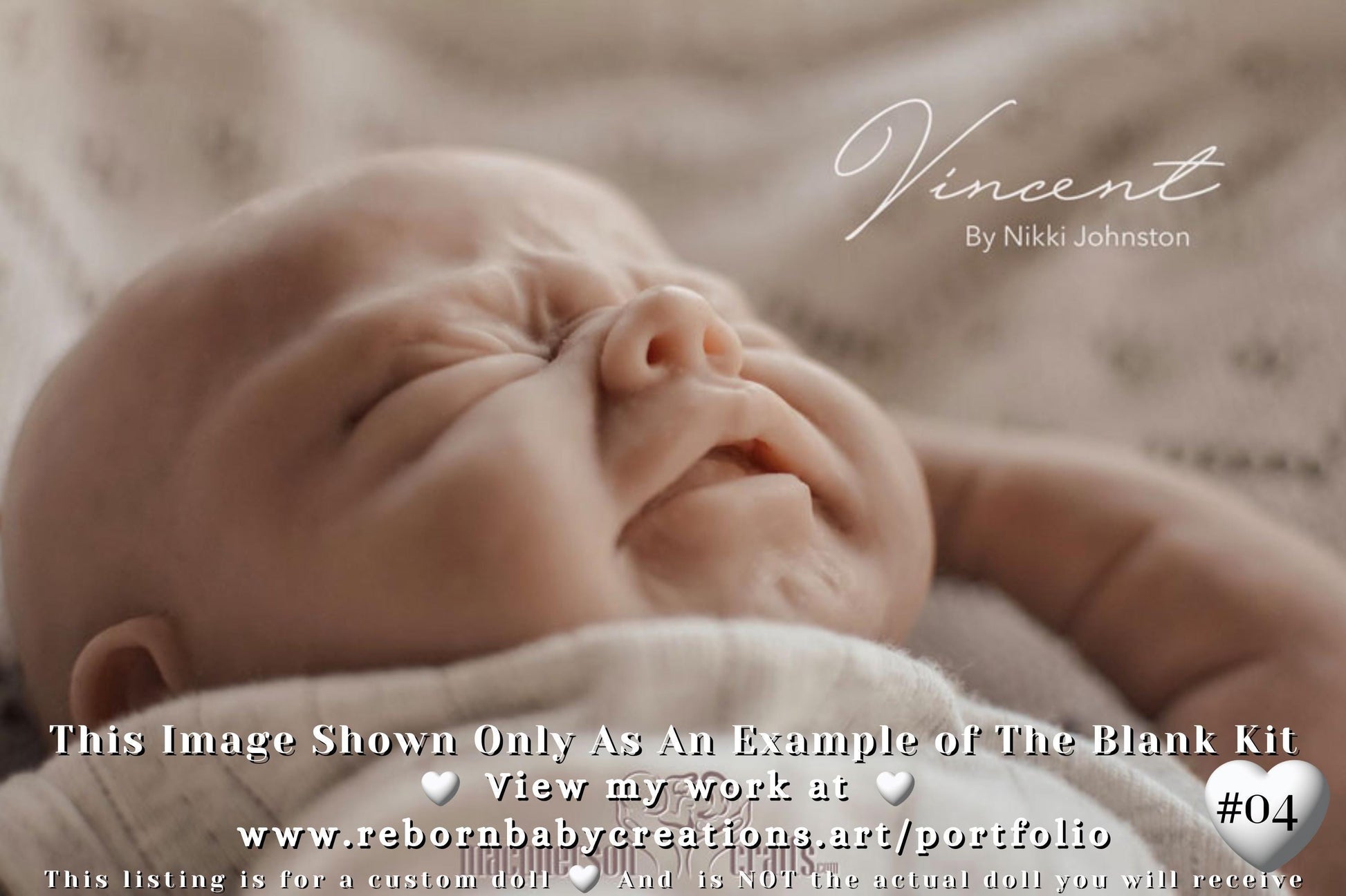 Last One Available ~ Custom Reborn Baby Doll Vincent by Nikki Johnston LoNg SoLD OuT LiMiTeD EDiTiOn (18"+Full Limbs)