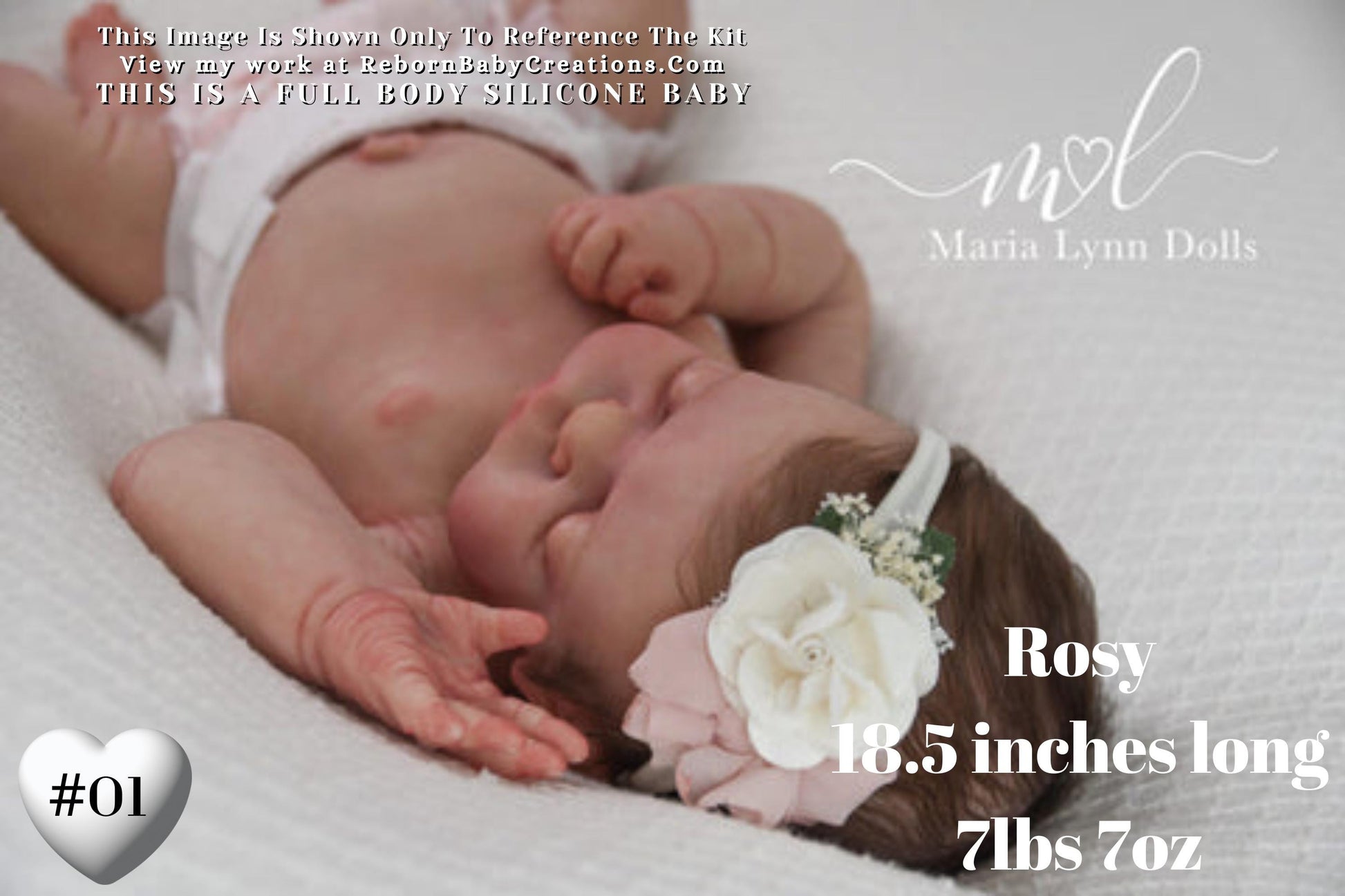 Rosy/Russell by Yulia Shaver (18 inches 7 lbs 7 oz) *includes pictures of my own work in silicone.