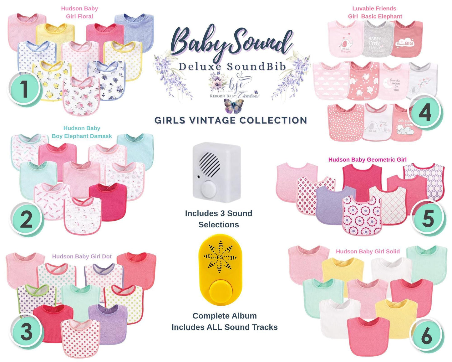 BabySound Bib ~ Doll Sound Box For Reborn Baby. Real BabySound Technology! *NOT A DOLL