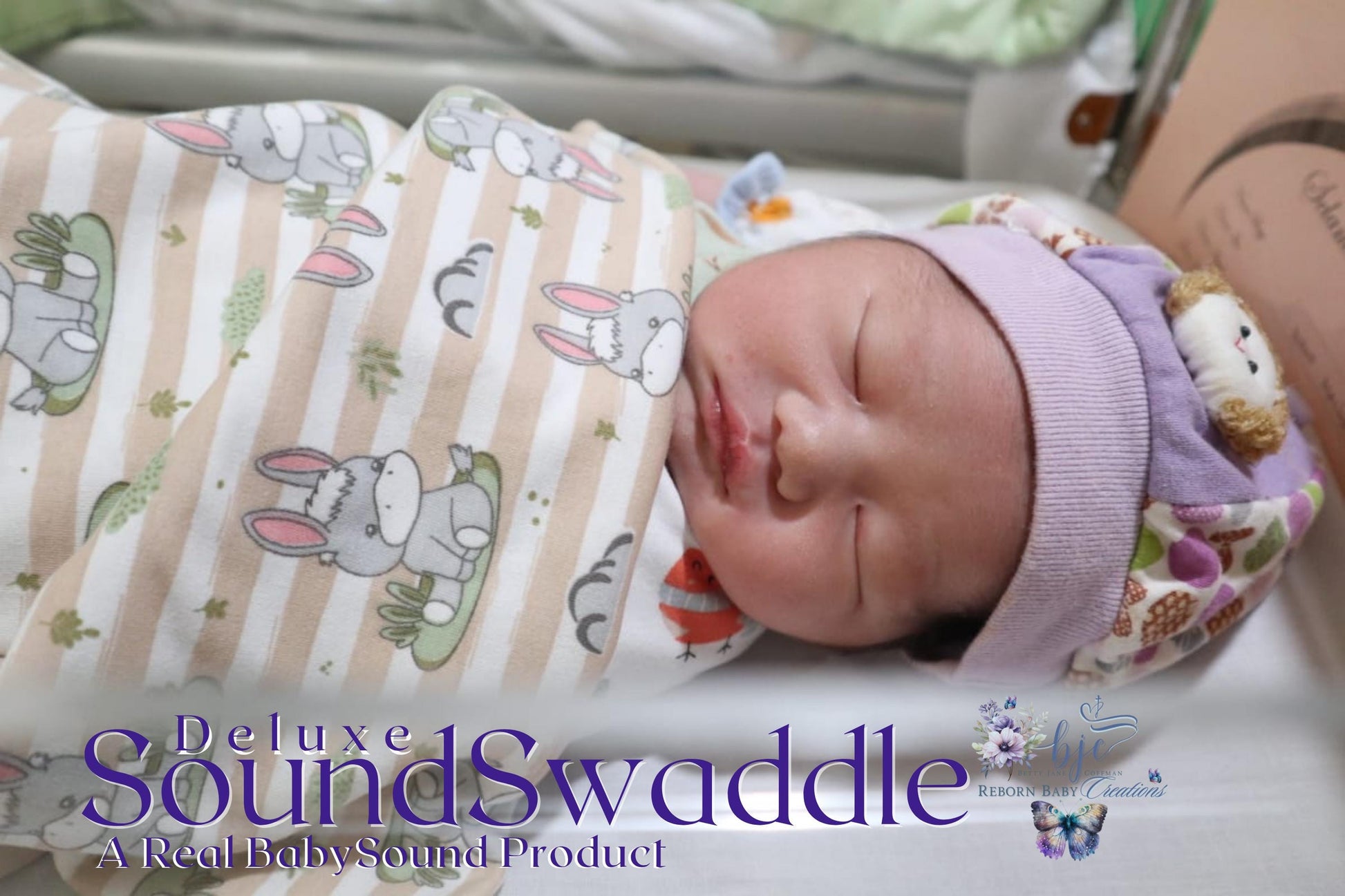 Sound Swaddle For Reborn Baby Real Sounds ***This is NOT a DOLL!