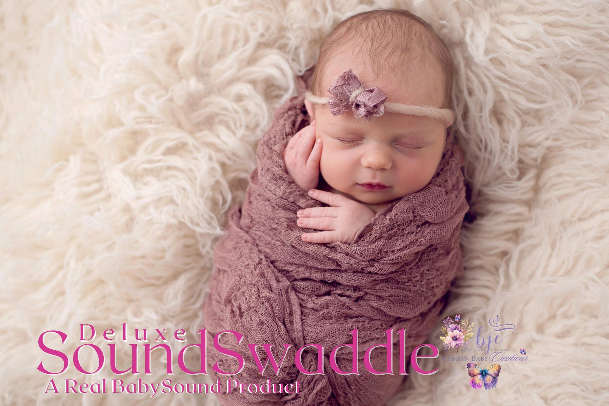 Sound Swaddle For Reborn Baby Real Sounds ***This is NOT a DOLL!