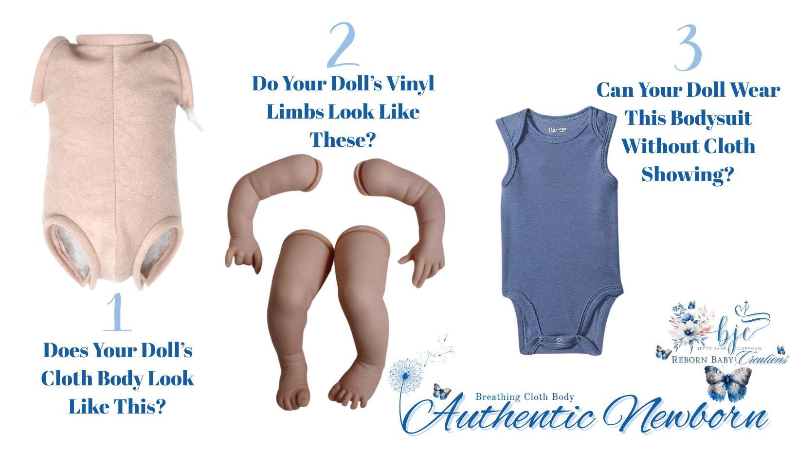 Replacement Body ~ Breathing & Weighted Cloth Body For Your Favorite Reborn Baby