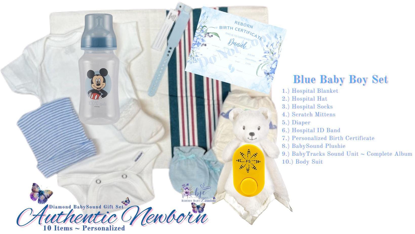 DIAMOND BabySound Gift Set ~ 10 Items Personalized