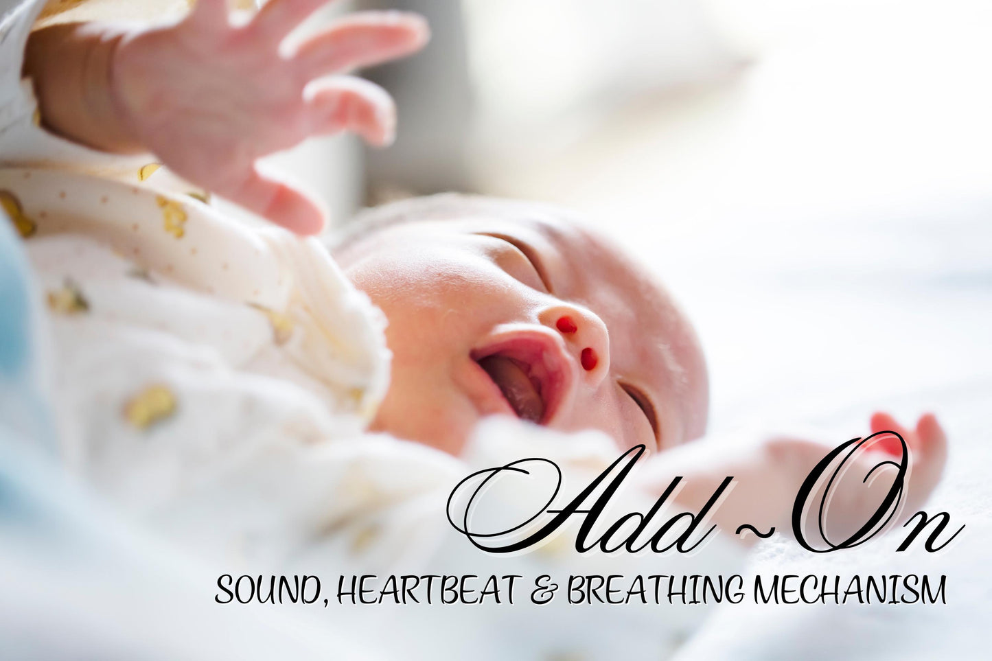 Breathing Mechanism Plus Sound & Heartbeat For Your Reborn *Must Be Purchased WITH A Custom Doll **Upgrade Items.