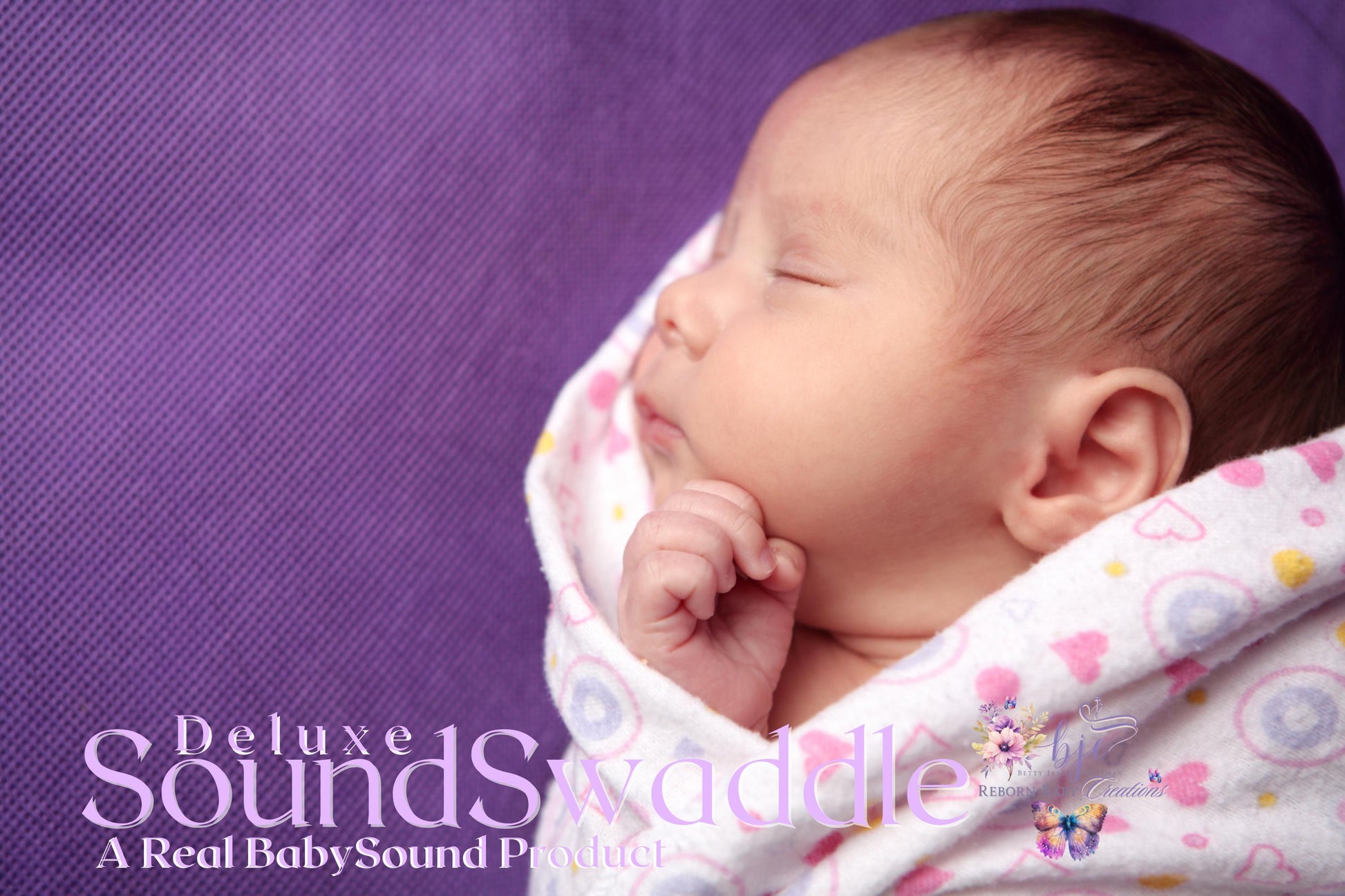 Sound Swaddle For Reborn Baby Real Sounds ***This is NOT a DOLL!