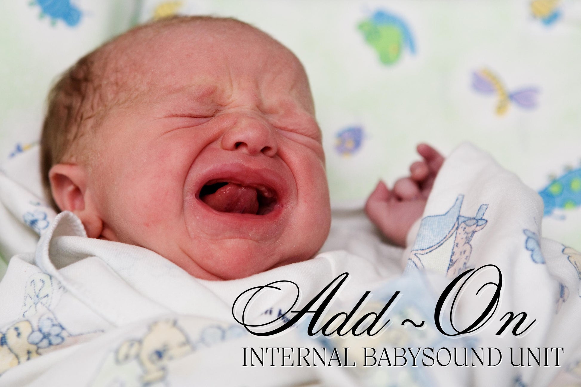 Reborn Baby Add Internal BabySound Unit To Your Reborn *Must Be Purchased WITH A Custom Doll **Upgrade Items. *Add-On Item