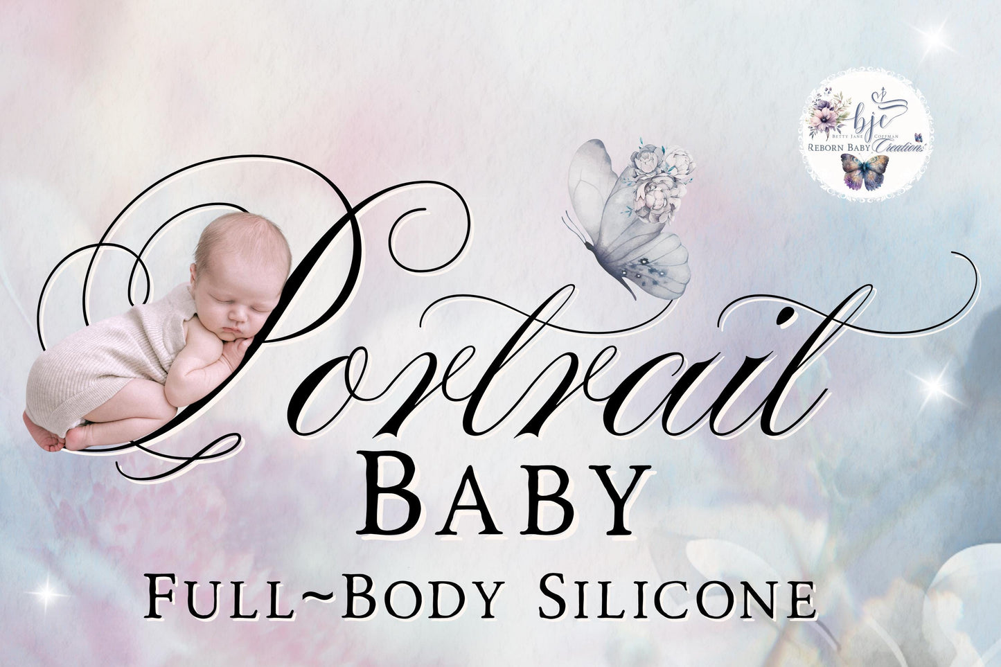 Custom Portrait Baby ~ Full Body Platinum Silicone