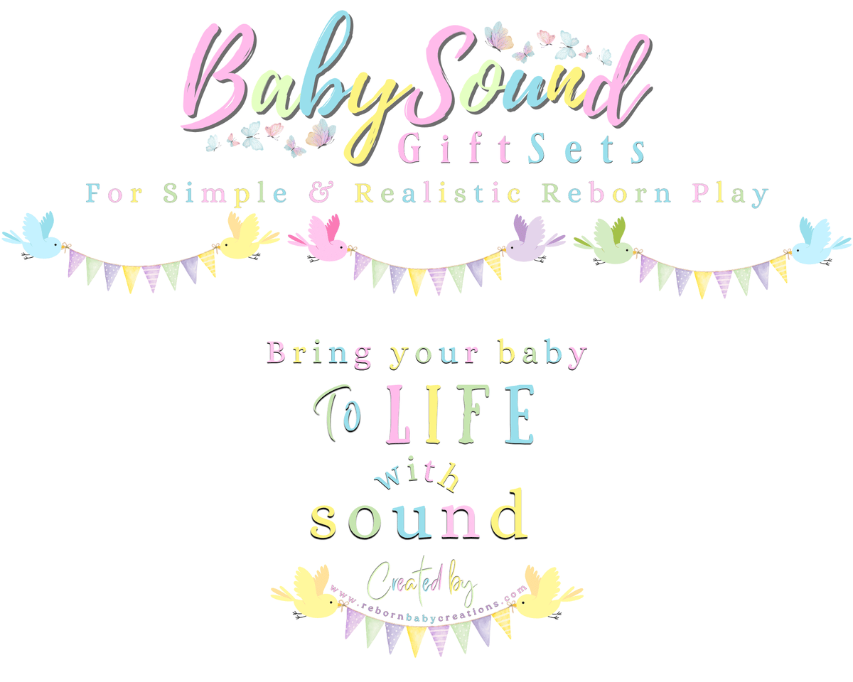 Reborn Doll Gift Set: Formula, Juice, Sound Box & BellyBand Doll Not Included.