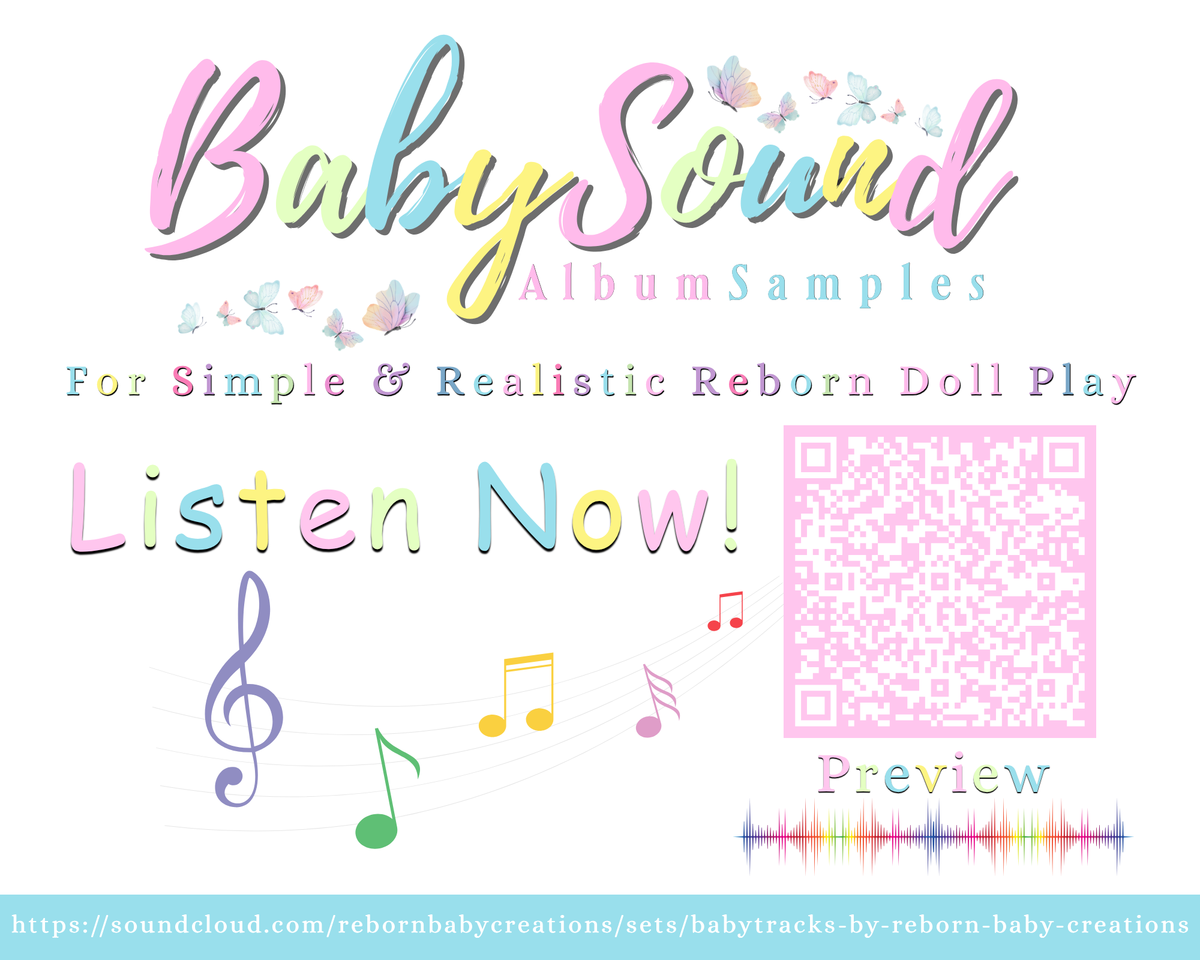 Reborn Doll Gift Set: Formula, Juice, Sound Box & BellyBand Doll Not Included.