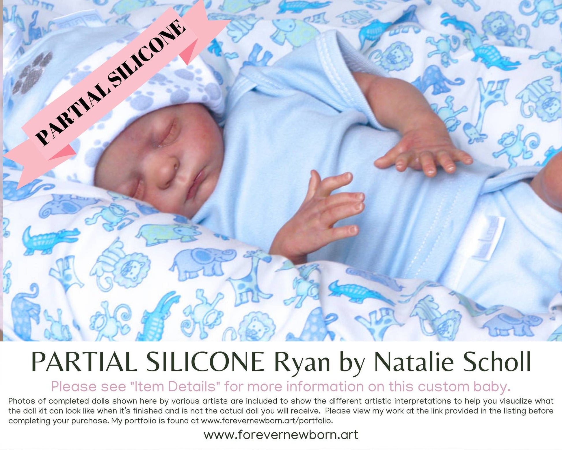 SiLiCoNe BaBy Ryan by Natalie Scholl (17"+ Full Limbs) with cloth body. Extended Processing Time May Be Required. ASK FIRST!