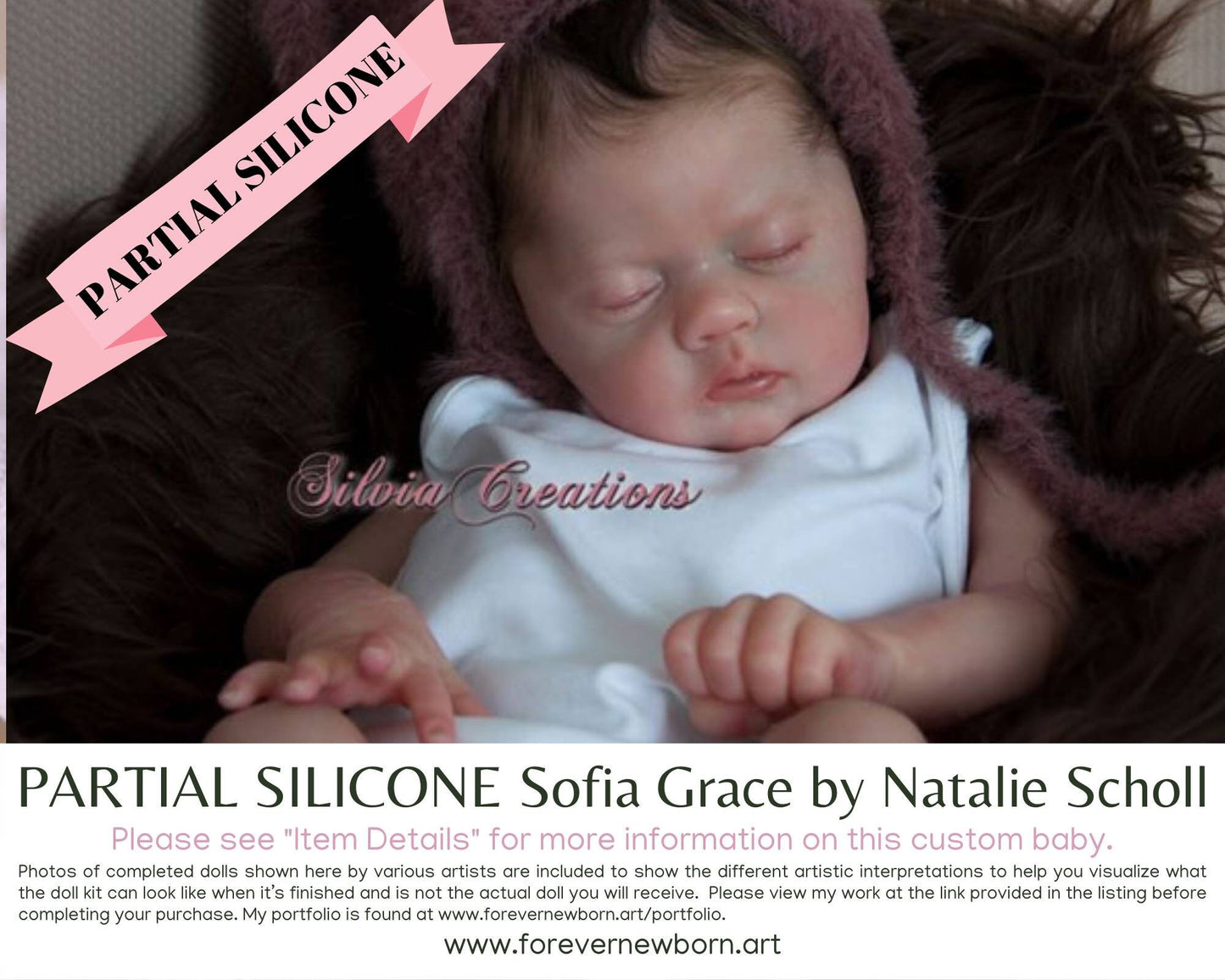 SiLiCoNe BaBy Sofia Grace by Natalie Scholl (18"+ Full Limbs) with cloth body. Extended Processing Time May Be Required. ASK FIRST!