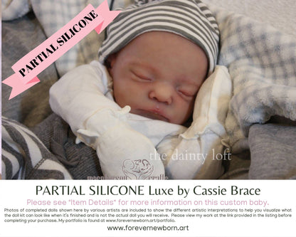 SiLiCoNe BaBy Luxe by Cassie Brace (18"+Full Limbs) with cloth body. Extended Processing Time May Be Required. ASK FIRST!