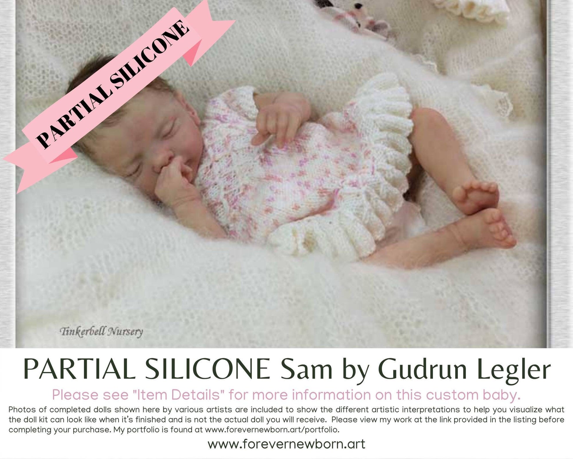 SiLiCoNe BaBy Sam by Gudrun Legler (18"+Full Limbs) with cloth body. Extended Processing Time May Be Required. ASK FIRST!