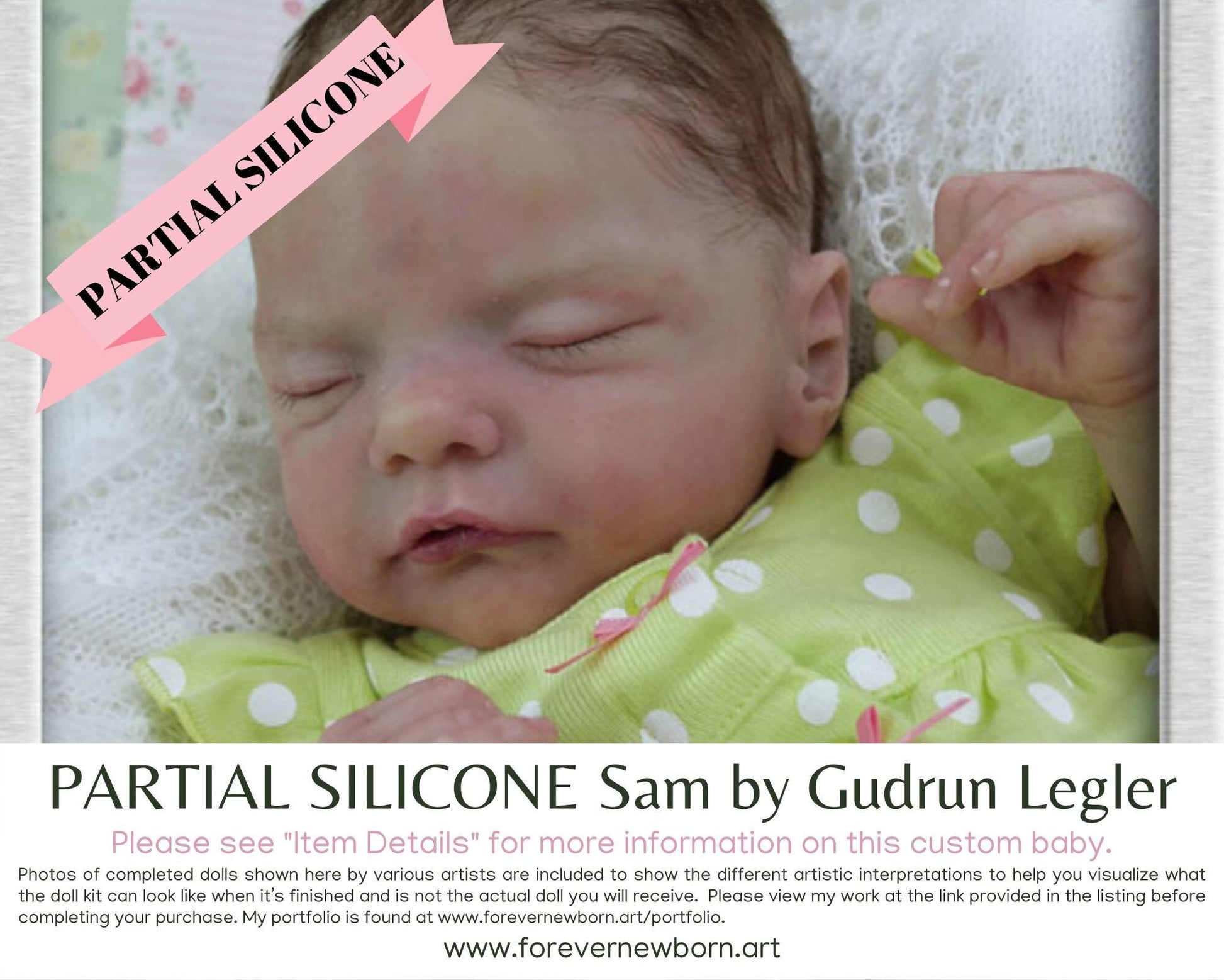 SiLiCoNe BaBy Sam by Gudrun Legler (18"+Full Limbs) with cloth body. Extended Processing Time May Be Required. ASK FIRST!