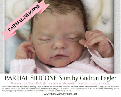 SiLiCoNe BaBy Sam by Gudrun Legler (18"+Full Limbs) with cloth body. Extended Processing Time May Be Required. ASK FIRST!