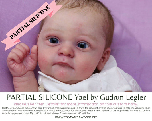 SiLiCoNe BaBy Yael by Gudrun Legler (20"+ Full Limbs) with cloth body. Extended Processing Time May Be Required. ASK FIRST!