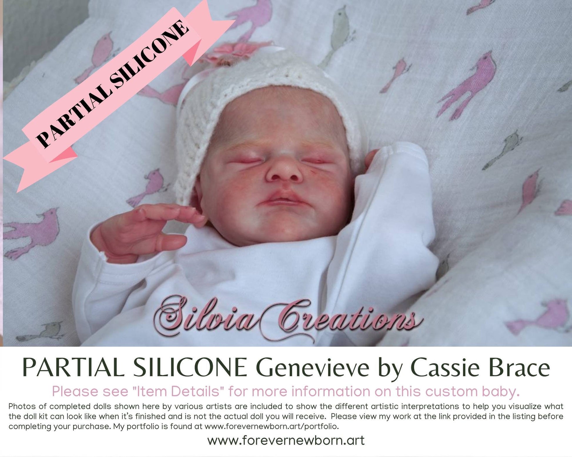 SiLiCoNe BaBy Genevieve by Cassie Brace (18"+ Full Limbs) with cloth body. Extended Processing Time May Be Required. ASK FIRST!