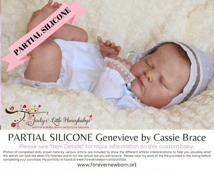 SiLiCoNe BaBy Genevieve by Cassie Brace (18"+ Full Limbs) with cloth body. Extended Processing Time May Be Required. ASK FIRST!