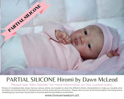 SiLiCoNe BaBy Hiromi by Dawn McLeod (20"+ Full Limbs) with cloth body. Extended Processing Time May Be Required. ASK FIRST!