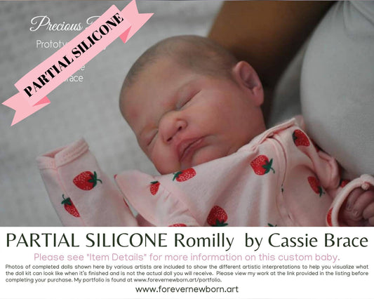 SiLiCoNe BaBy Romilly by Cassie Brace (18"+ Full Limbs) with cloth body. Extended Processing Time May Be Required. ASK FIRST!