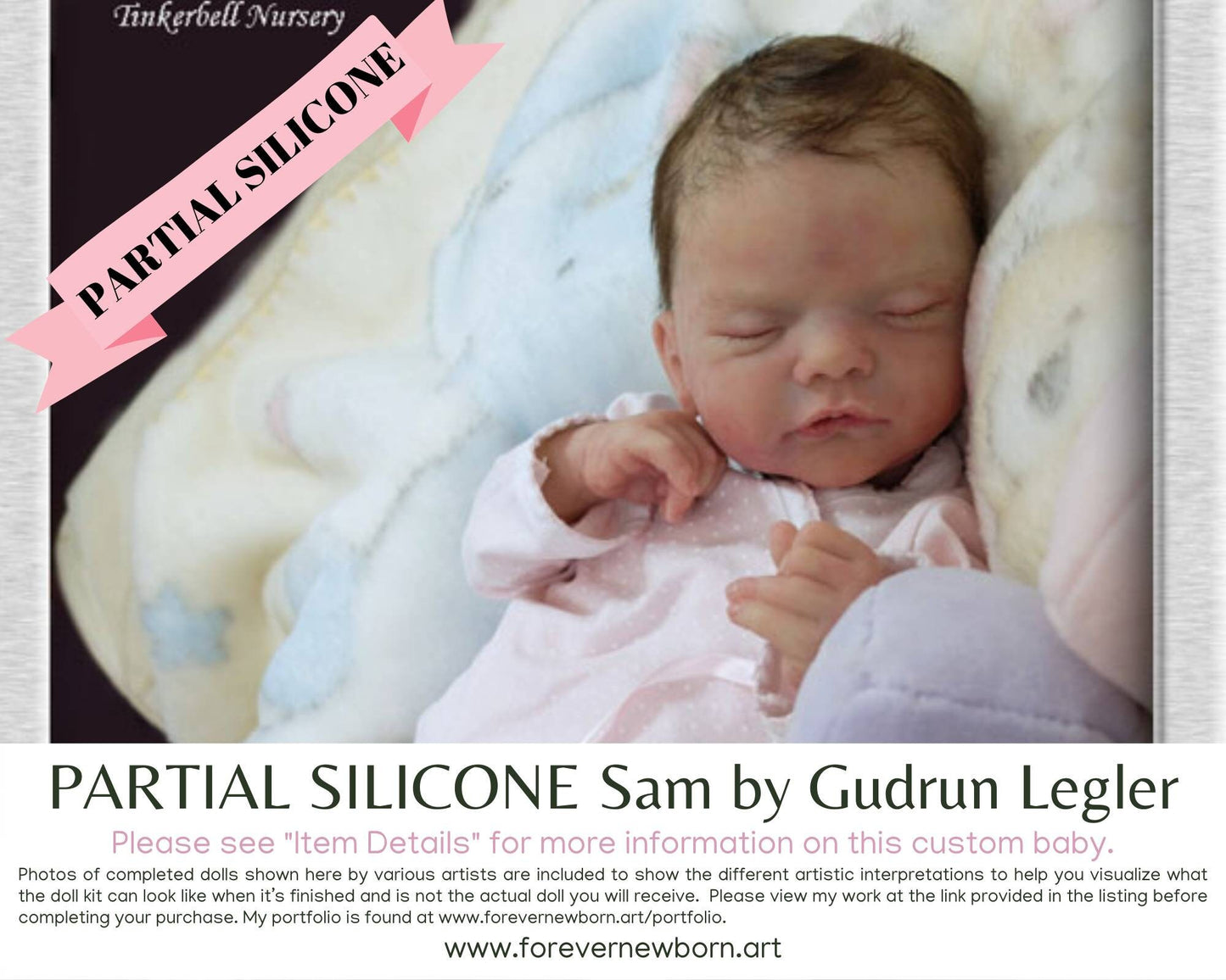 SiLiCoNe BaBy Sam by Gudrun Legler (18"+Full Limbs) with cloth body. Extended Processing Time May Be Required. ASK FIRST!