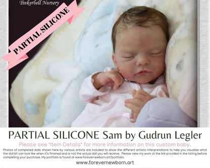 SiLiCoNe BaBy Sam by Gudrun Legler (18"+Full Limbs) with cloth body. Extended Processing Time May Be Required. ASK FIRST!