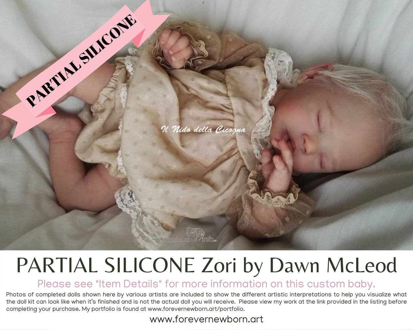 SiLiCoNe BaBy Zori by Dawn McLeod (16"+Full Limbs) with cloth body. Extended Processing Time May Be Required. ASK FIRST!