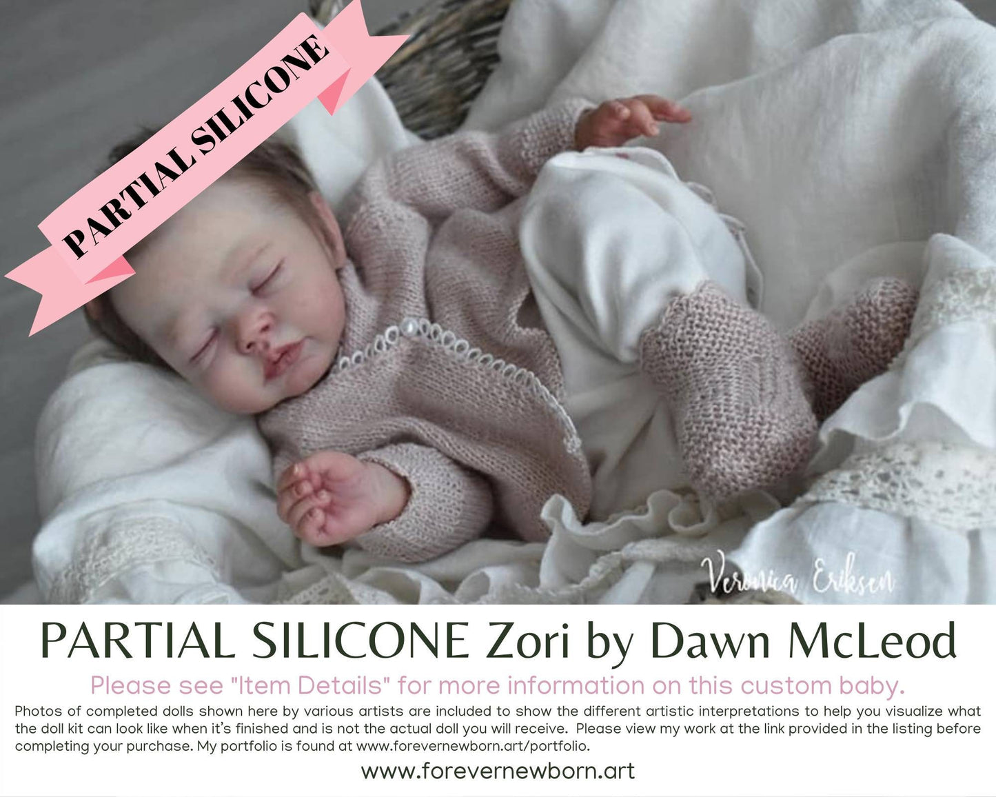 SiLiCoNe BaBy Zori by Dawn McLeod (16"+Full Limbs) with cloth body. Extended Processing Time May Be Required. ASK FIRST!