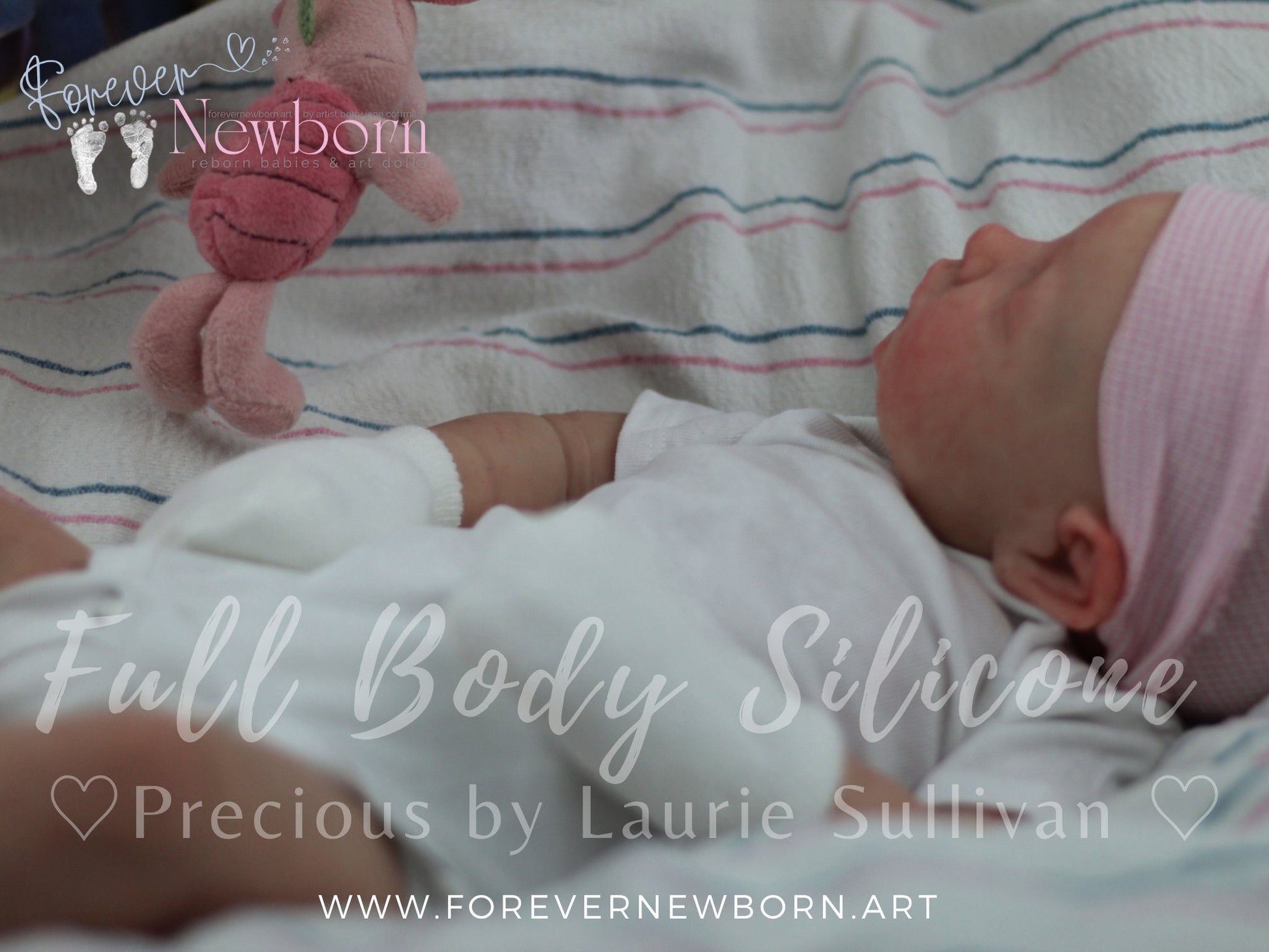 Full Body Silicone Baby Leilani by Laurie Sullivan Roy (19 inches 7.5 lbs) *includes pictures of my own work in silicone.