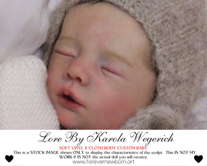 Ultra-Realistic ReBoRn BaBy ~ Lore by Karola Wegerich **Examples Of My Work Included (20"+Full Limbs)