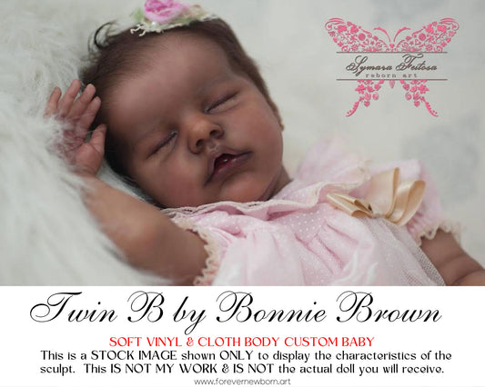 Ultra-Realistic ReBoRn BaBy ~ Twin B by Bonnie Brown **Examples Of My Work Included (17"+3/4 Arms Full Legs)