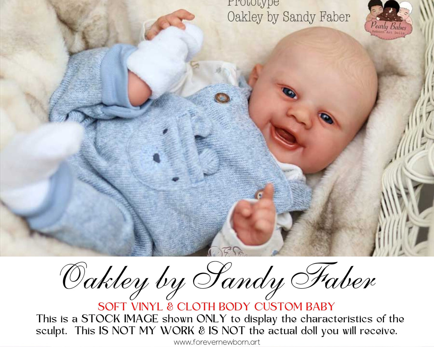 Ultra-Realistic ReBoRn BaBy ~ Oakley By Sandy Faber **Examples Of My Work Included (17"+Full Limbs)