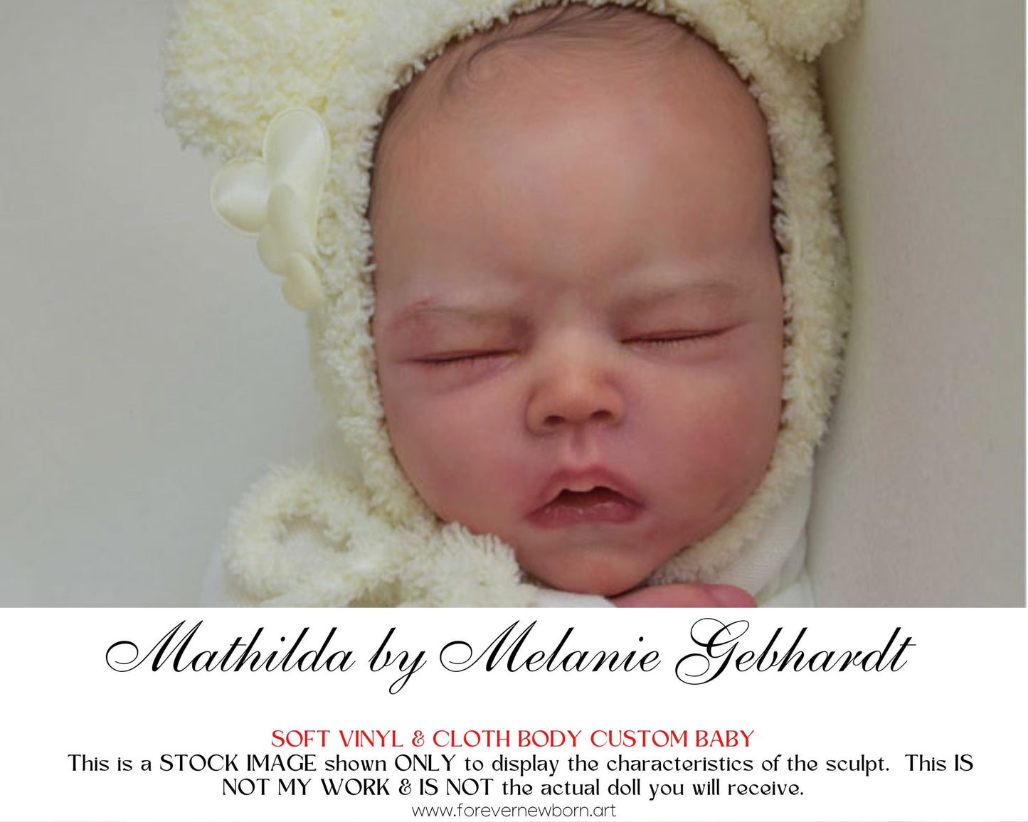 Ultra-Realistic ReBoRn BaBy ~ Mathilda by Melanie Gebhardt **Examples Of My Work Included (19"+Full Limbs)