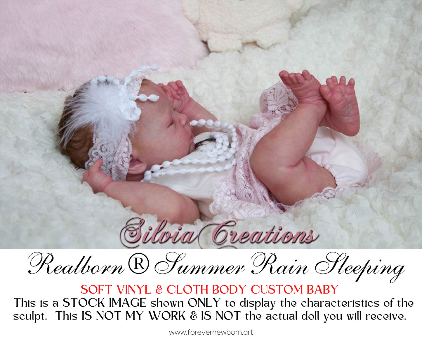 Ultra-Realistic ReBoRn BaBy ~ Realborn® Summer Rain Sleeping **Examples Of My Work Included (18"+Full Limbs)
