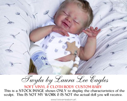 Ultra-Realistic ReBoRn BaBy ~ Twyla by Laura Lee Eagles **Examples Of My Work Included (18 1/2" + Full Limbs)