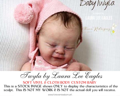 Ultra-Realistic ReBoRn BaBy ~ Twyla by Laura Lee Eagles **Examples Of My Work Included (18 1/2" + Full Limbs)