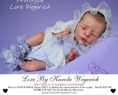 Ultra-Realistic ReBoRn BaBy ~ Lore by Karola Wegerich **Examples Of My Work Included (20"+Full Limbs)