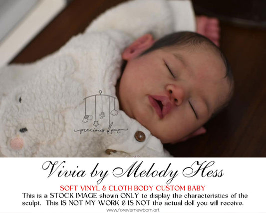 Ultra-Realistic ReBoRn BaBy ~ Vivia by Melody Hess **Examples Of My Work Included (19"+Full Limbs)
