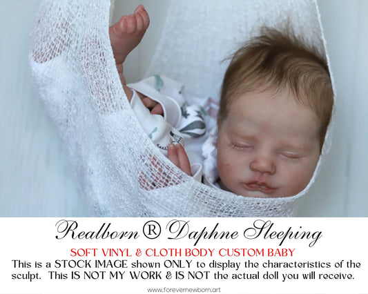 Ultra-Realistic ReBoRn BaBy ~ Realborn® Daphne Sleeping **Examples Of My Work Included (19"+Full Limbs)