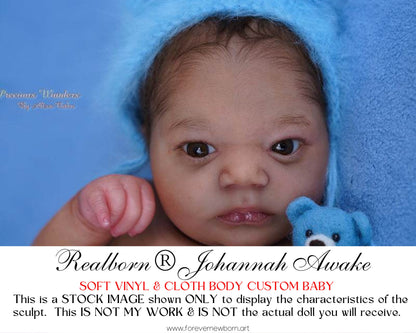 Beautiful Reborn Baby Dolls ~ CuStOm Realborn® Johannah Awake (19"+Full Limbs)