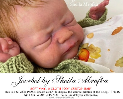 Ultra-Realistic ReBoRn BaBy ~ LE 800 Jezebel by Sheila Mrofka **Examples Of My Work Included (18"+Full Limbs)