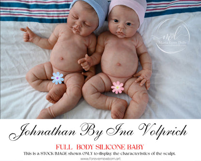 Custom FULL-BODY **Boy** Silicone Johnathan By Ina Volprich (18 inches 7.5 lbs) *includes pictures of my own work in silicone.