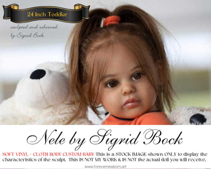 Ultra-Realistic Toddler ReBoRn Nele by Sigrid Bock (24"+Full Limbs)