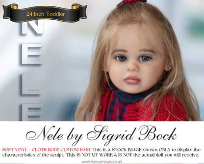 Ultra-Realistic Toddler ReBoRn Nele by Sigrid Bock (24"+Full Limbs)