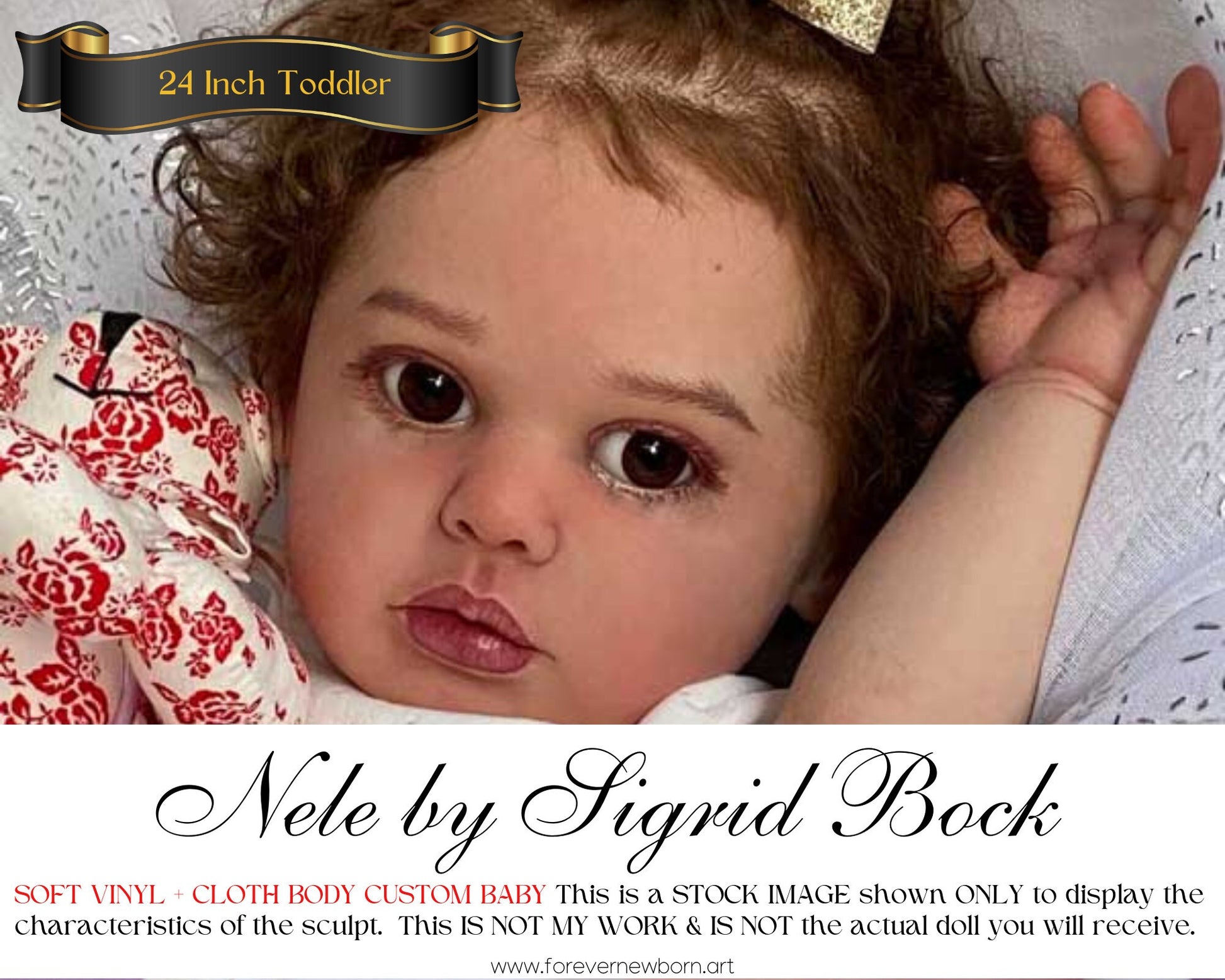 Ultra-Realistic Toddler ReBoRn Nele by Sigrid Bock (24"+Full Limbs)