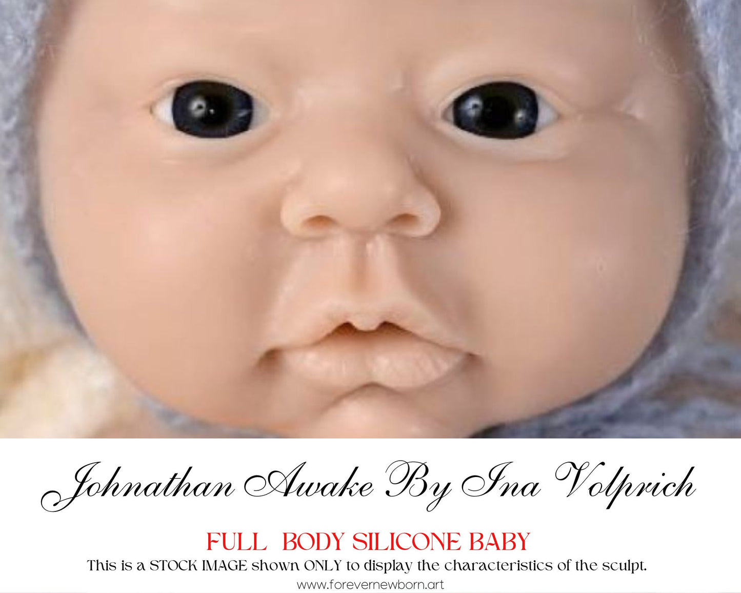 Custom FULL-BODY **Boy** Silicone Johnathan Awake By Ina Volprich (18 inches 7.5 lbs) *includes pictures of my own work in silicone.